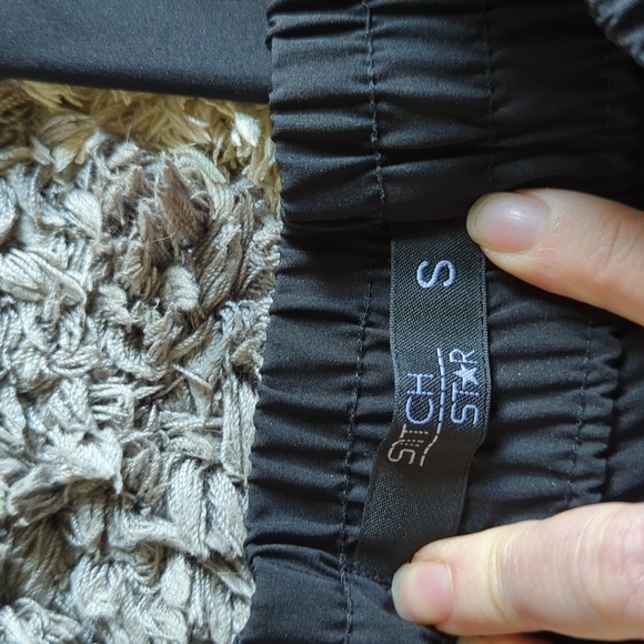 Stitch Star Black Track Pant Jogger Style Size Small - Picture 5 of 8